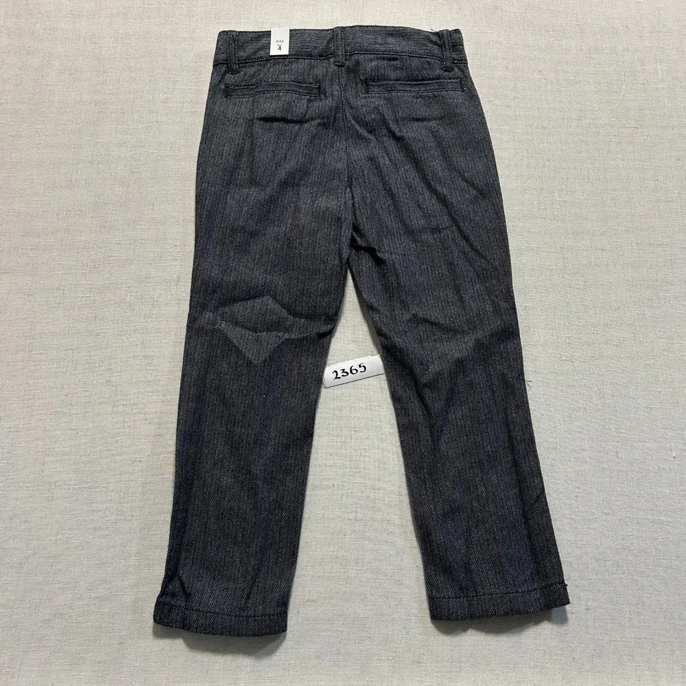 The Children's Place Herringbone Dress Pants Boys Size 4 Black